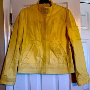 Yellow Leather Jacket